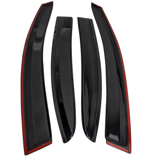4x Acrylic Window Visor Sun Rain Guard Vent Shade for Subaru WRX STI 2015-2019 Left, Right, Front, Rear for JMD Style-BeeSpareParts