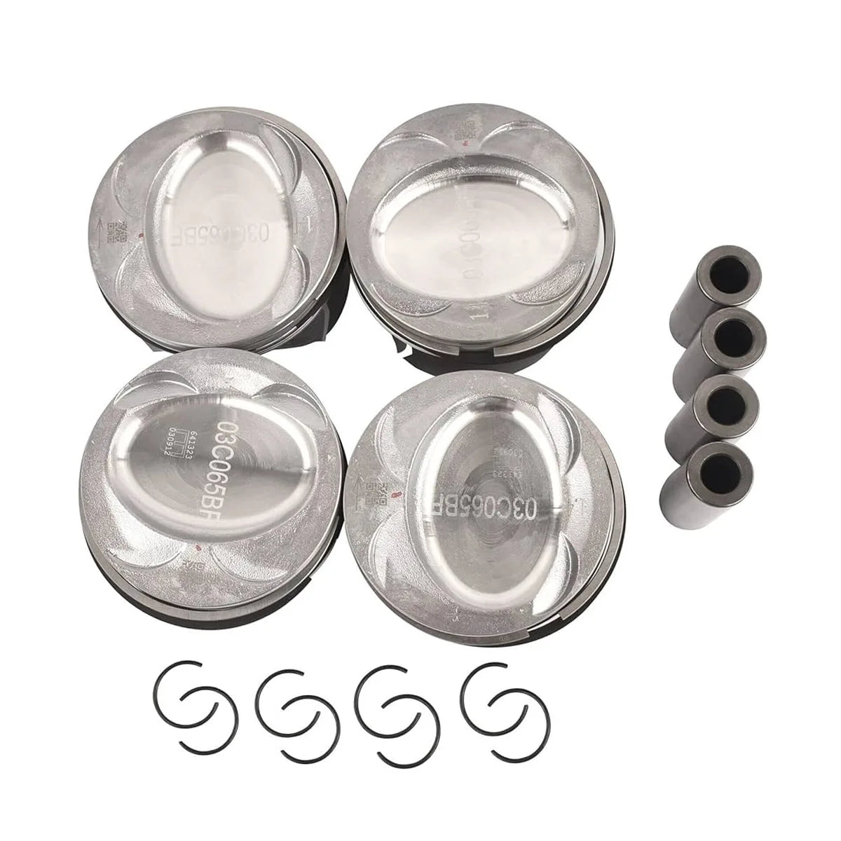 4x Ø76.51mm Pistons Rings Set For VW Golf Passat CC Tiguan 1.4 TSI CAVD-BeeSpareParts