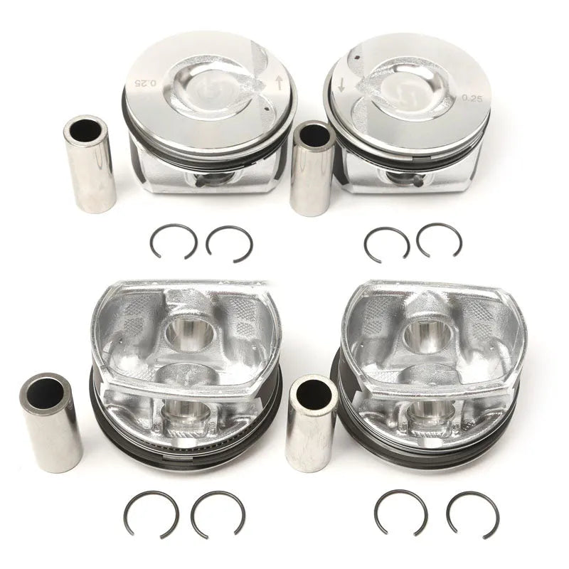 4x Piston & Ring 11257566019 For N14 R55-R61 MINI Cooper Countryman 06-16 TURBO-BeeSpareParts