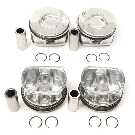 4x Piston & Ring 11257566019 For N14 R55-R61 MINI Cooper Countryman 06-16 TURBO-BeeSpareParts