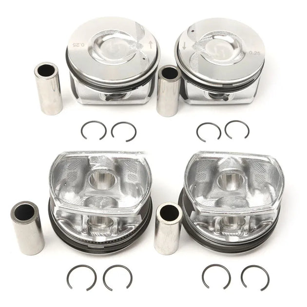 4x Piston & Ring 11257566019 For N14 R55-R61 MINI Cooper Countryman 06-16 TURBO-BeeSpareParts