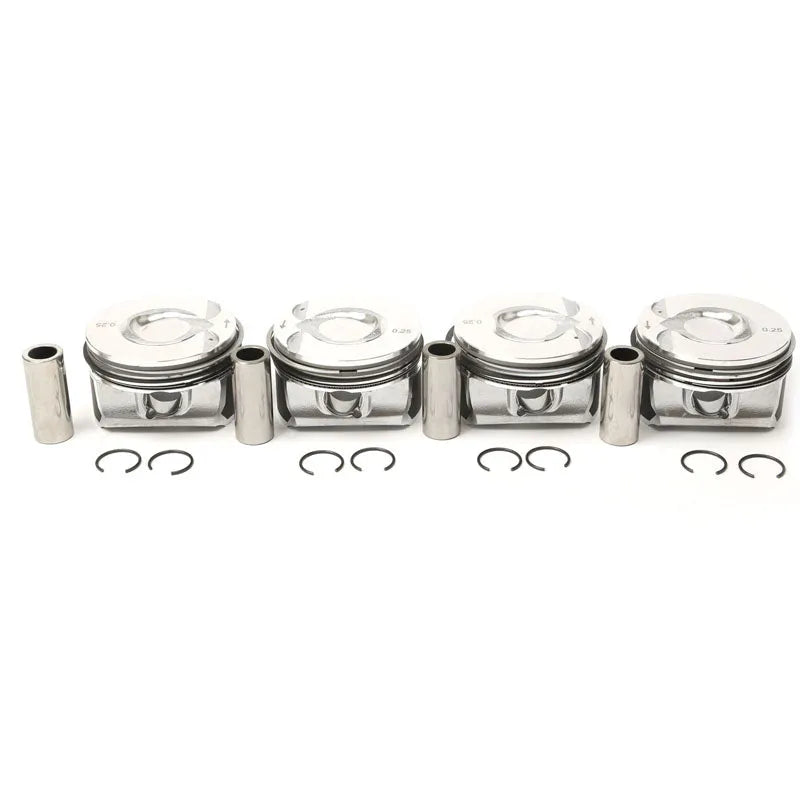 4x Piston & Ring 11257566019 For N14 R55-R61 MINI Cooper Countryman 06-16 TURBO-BeeSpareParts