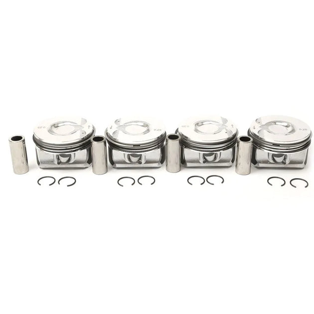 4x Piston & Ring 11257566019 For N14 R55-R61 MINI Cooper Countryman 06-16 TURBO-BeeSpareParts