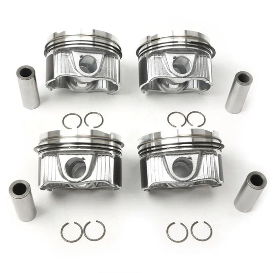 4x Engine Pistons & Rings 83.00mm Fit For BENZ C-CLASS W205 A205 A2640301800-BeeSpareParts