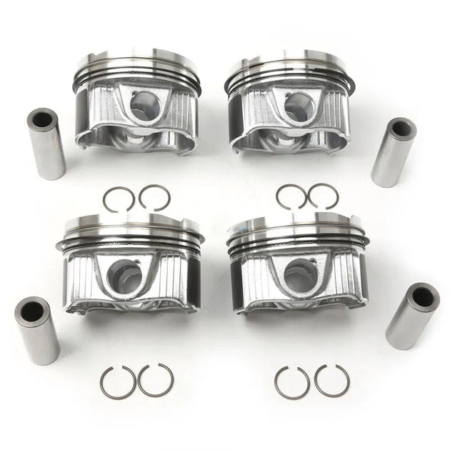 4x Engine Pistons & Rings 83.00mm Fit For BENZ C-CLASS W205 A205 A2640301800-BeeSpareParts