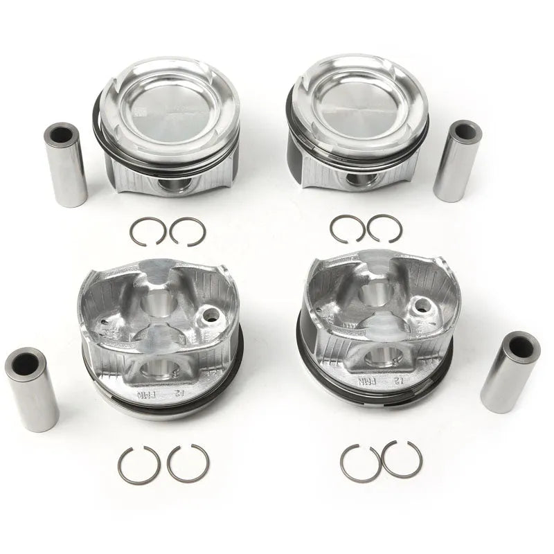 4x Engine Pistons & Rings 83.00mm Fit For BENZ C-CLASS W205 A205 A2640301800-BeeSpareParts