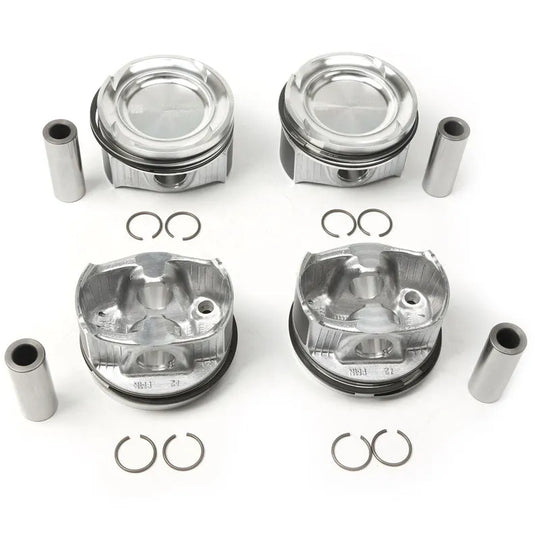 4x Engine Pistons & Rings 83.00mm Fit For BENZ C-CLASS W205 A205 A2640301800-BeeSpareParts