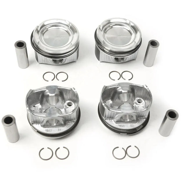4x Engine Pistons & Rings 83.00mm Fit For BENZ C-CLASS W205 A205 A2640301800-BeeSpareParts
