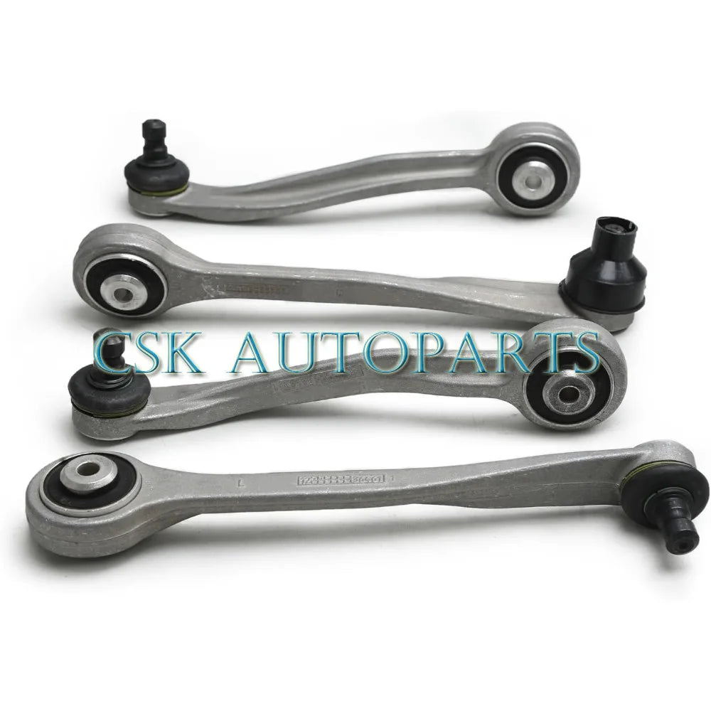 4x Front Upper Control Arm Assembly Left Right Set For Audi A6 C6 A8 Phaeton-BeeSpareParts