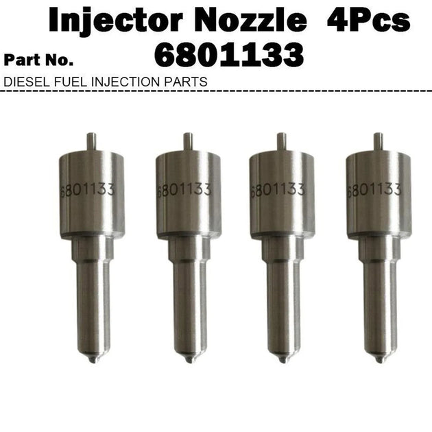 4x Fuel Injector Nozzle 6801133 81867538 for Ford 5640 6640 7740 TS90 / 6704803-BeeSpareParts
