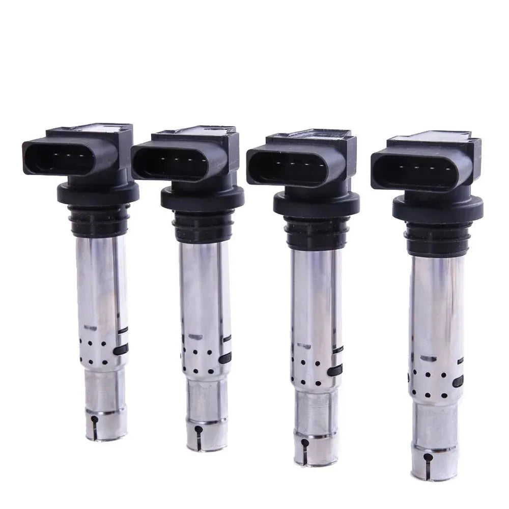 4X Ignition Coil Spark Plug For VW Jetta Golf Passat Audi A4 A5 Q5-BeeSpareParts