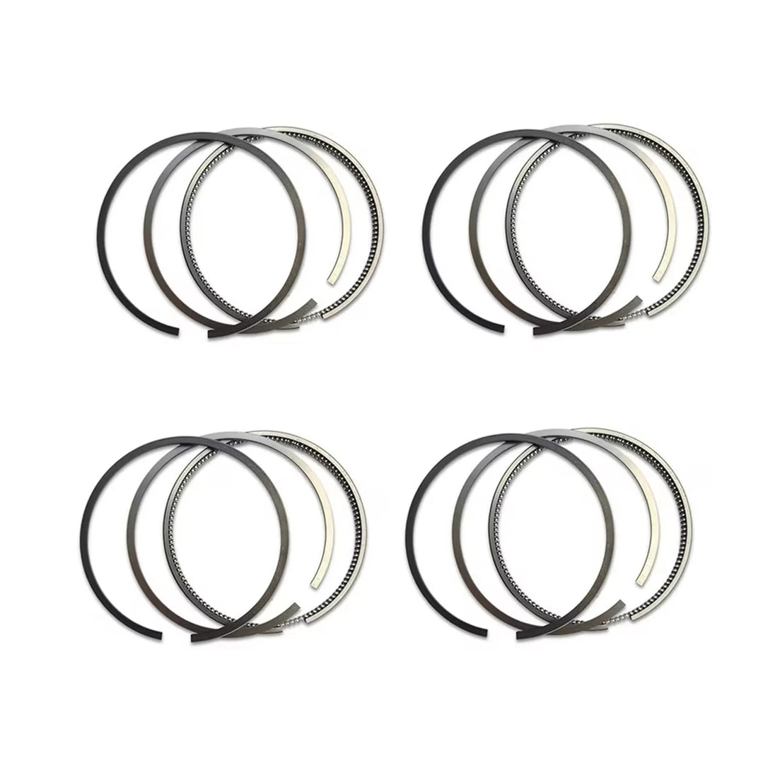 4x Piston Rings Set 2710300024 Φ82mm for Mercedes-Benz E200K C200K W203 W204 M271 1.8L Supercharged Engine-BeeSpareParts