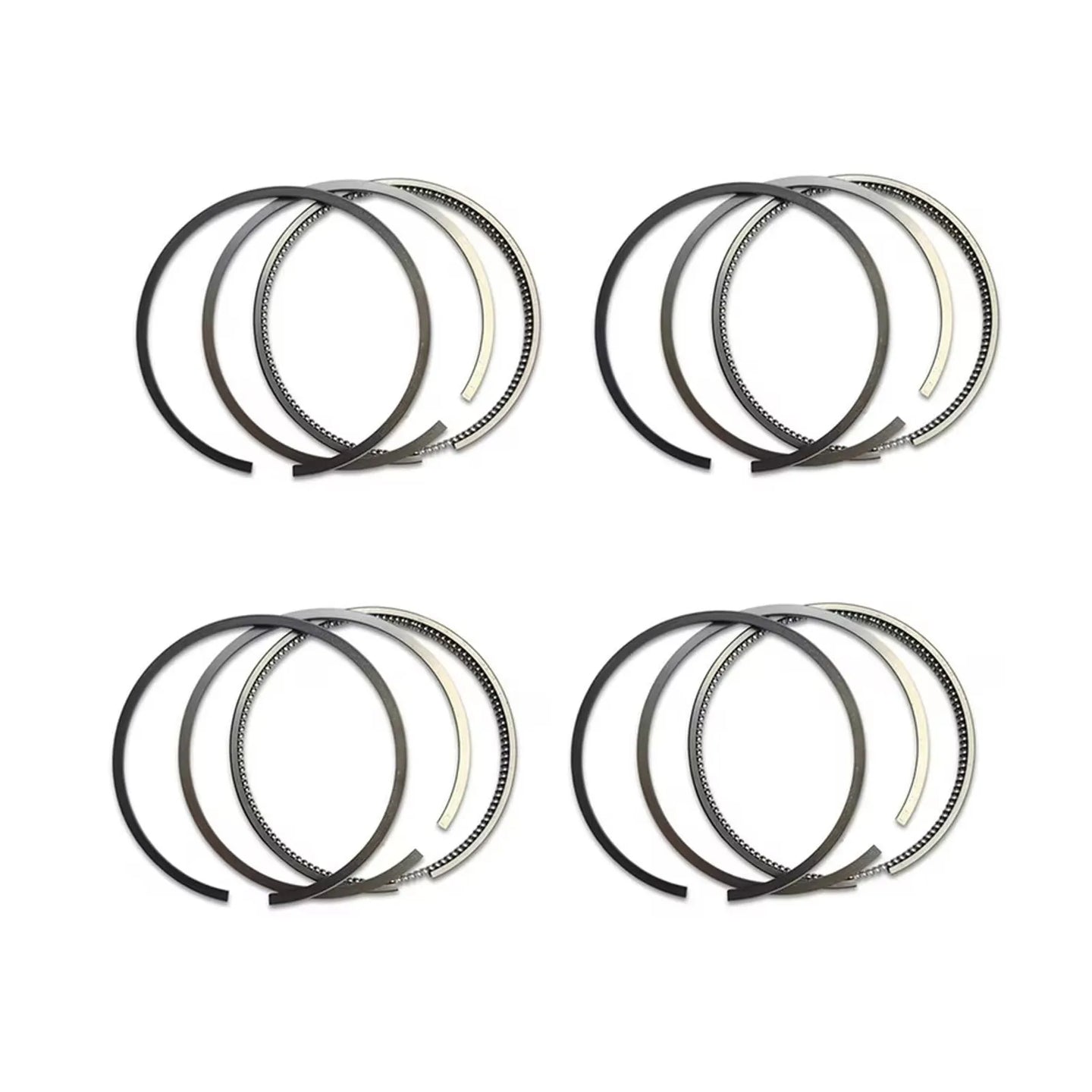 4x Piston Rings Set 2710300024 Φ82mm for Mercedes-Benz E200K C200K W203 W204 M271 1.8L Supercharged Engine-BeeSpareParts