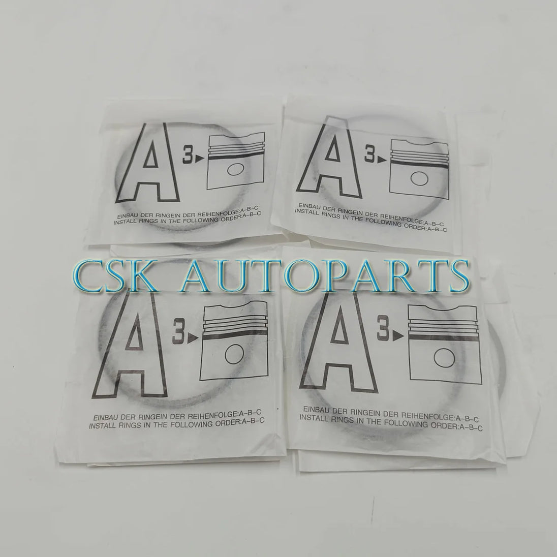 4x Piston Rings Set STD For Mercedes-Benz C300 GLC300 W205 W213 X253 M264 2.0-BeeSpareParts