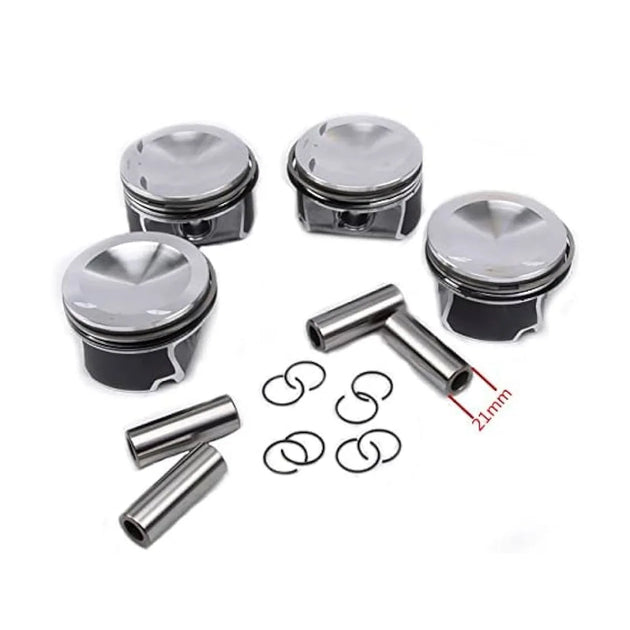 4x Pistons Rings Set Φ82.51mm / Φ21mm For VW Golf Scirocco R AUDI S3 TTS 2.0TFSI-BeeSpareParts