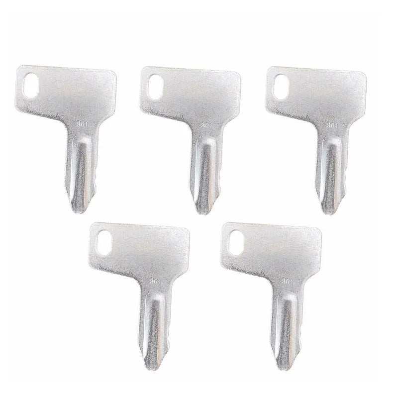 5 Ignition Keys AT110583 RG60472 933110-00301 Key 301 Fit for Yanmar B14 B22-2 B7-3-BeeSpareParts