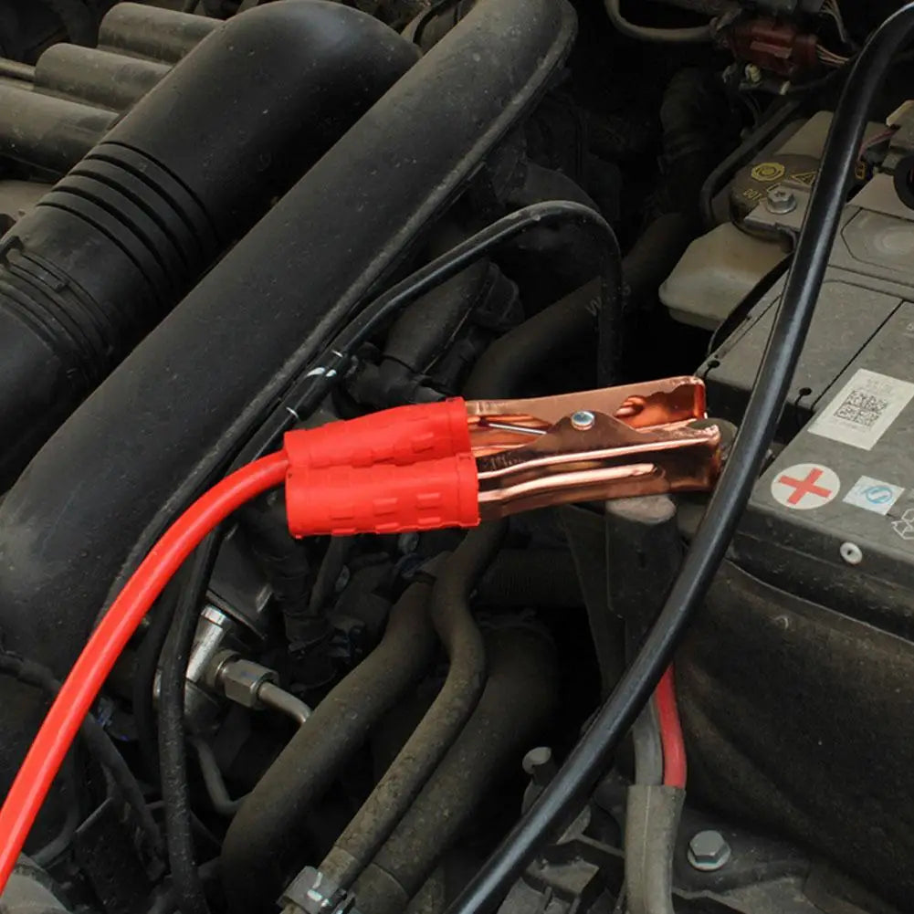 500A Car Battery Jump Cable Booster Cable Line Emergency Jump Starter Leads Van SUV Double-ended with Clamps Clips-BeeSpareParts