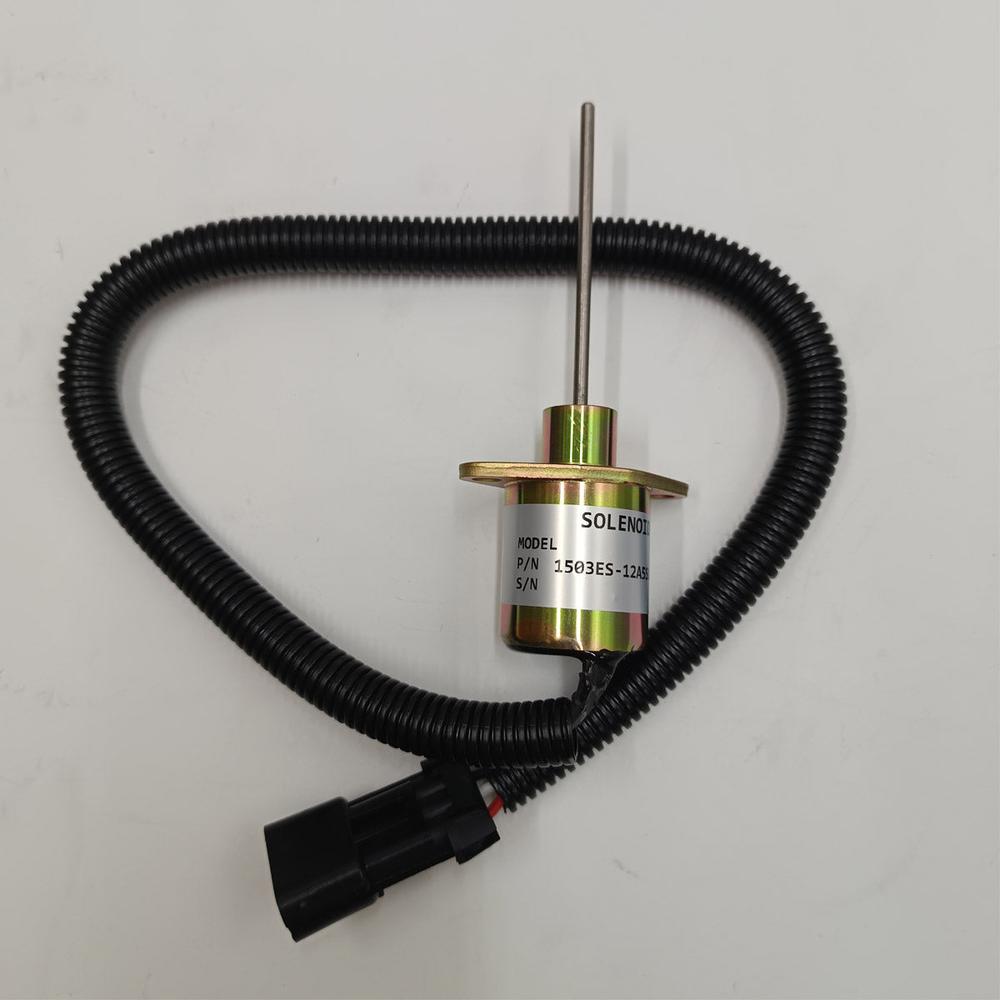 1503ES-12A5SUC9SCC28 12V Fuel Flameout Solenoid Valve 25-38109-05S for Kubota-Replacement Aftermarket Parts