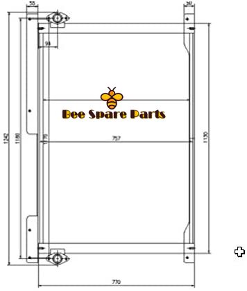 Buy Oil Cooler 4682426 4682425 For Hitachi Excavator EX1200-6 Free Shipping