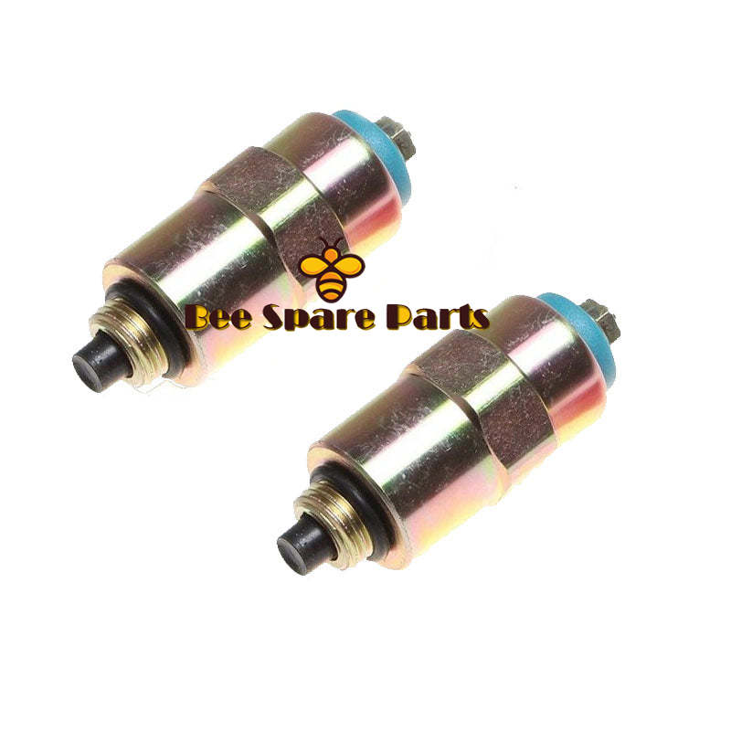 2pcs RE22744 RE54064 12V Fuel Stop Shut Off Solenoid Fits John Deere