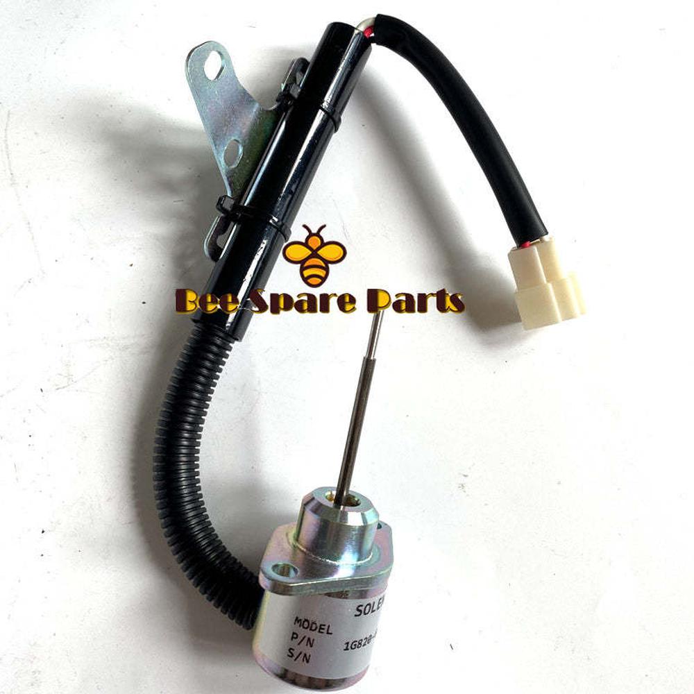 Fuel Shut Off Stop Solenoid 1E152-60011 1E15260011 for Kubota V2203 Engine-Replacement Aftermarket Parts