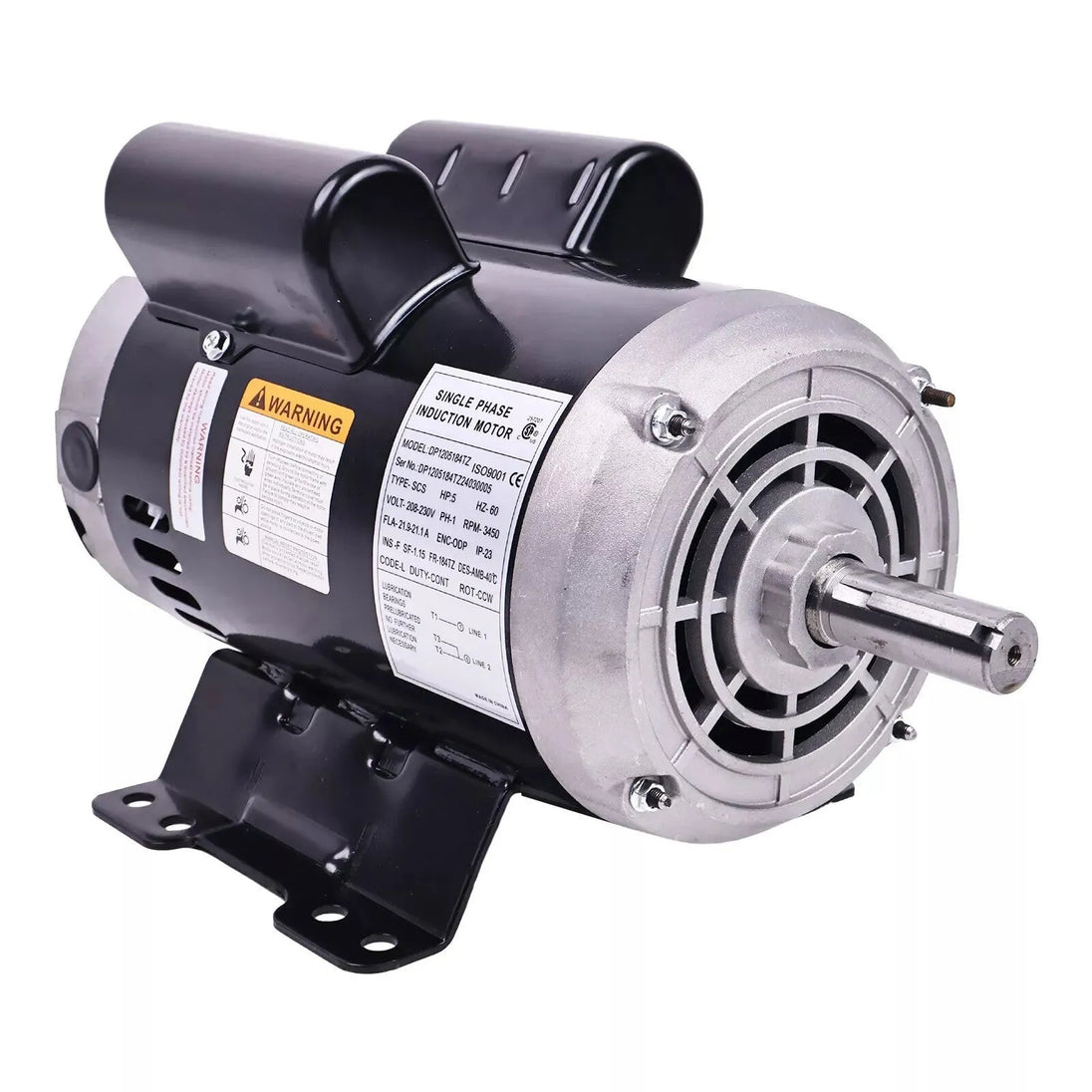 5HP Compressor Motor 47669474001 For Ingersoll Rand 230V 3450RPM 24.1/24.9 AMPS-BeeSpareParts