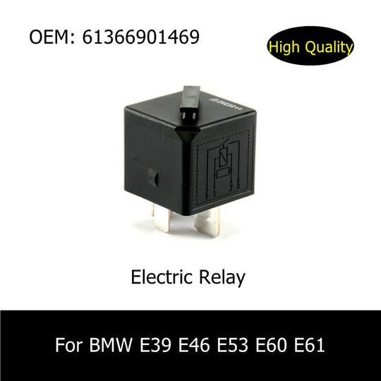 5PCS 61366901469 Relay Make Contact Black Car Moving Switch Fuse Socket For BMW E39 E46 E53 E60 E61 Car Accessories Electric Relay-BeeSpareParts