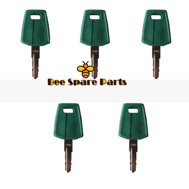 5pcs F series Wheel Loader Heavy Equipment Key C001 11444208-Replacement Aftermarket Parts