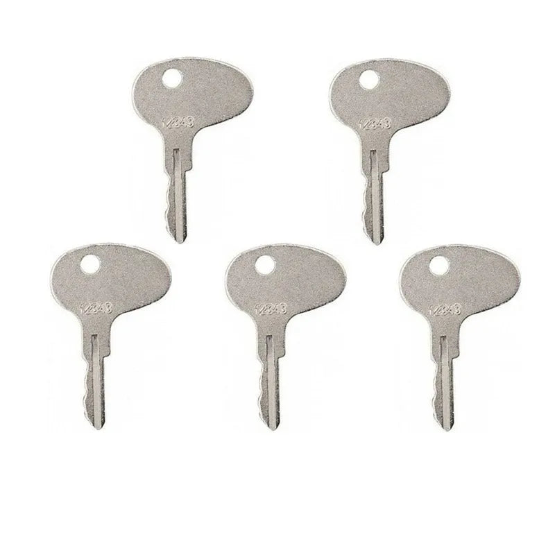 5PCS Heavy Equipment Key 123243 Fit Caterpillar & Mitsubishi Forklift-BeeSpareParts