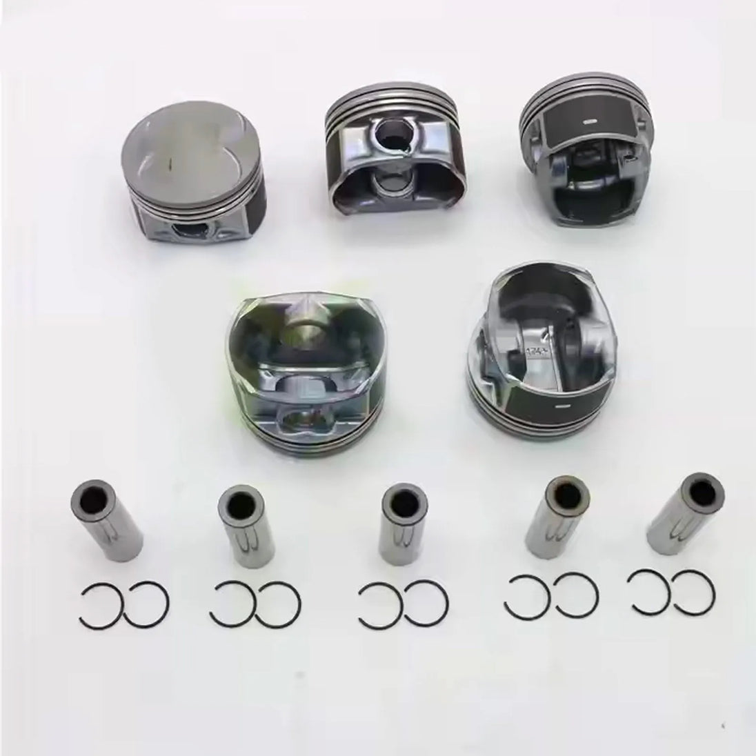 5x Volvo Pistons & Rings Set STD Φ81mm for S60 S80 V40 XC60 2.0 L5 B5204T8 B5204T9 31401695-BeeSpareParts