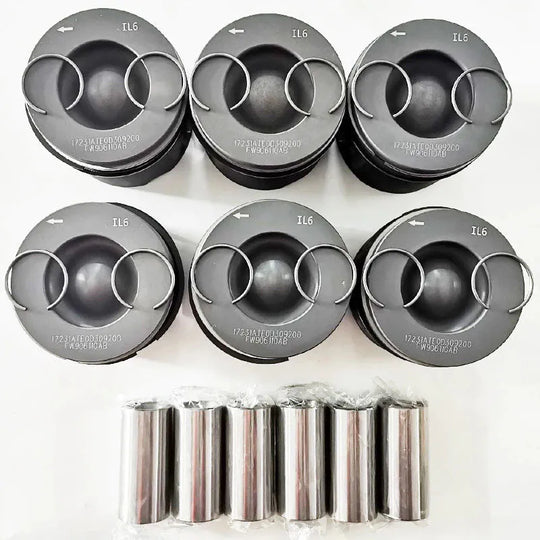 6 PCS LR018030 9X2Q-6K108-CB for Land Rover Jaguar 306DT DT20 AJD Citroen C5 Peugeot V6 3.0HDI 3.0D Range Rover Sport 3.0T TDV6-Replacement Aftermarket Parts