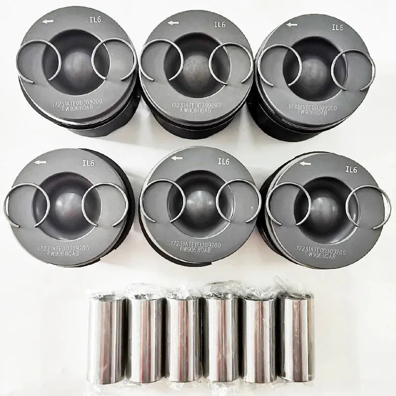 6 PCS LR018030 9X2Q-6K108-CB for Land Rover Jaguar 306DT DT20 AJD Citroen C5 Peugeot V6 3.0HDI 3.0D Range Rover Sport 3.0T TDV6-Replacement Aftermarket Parts