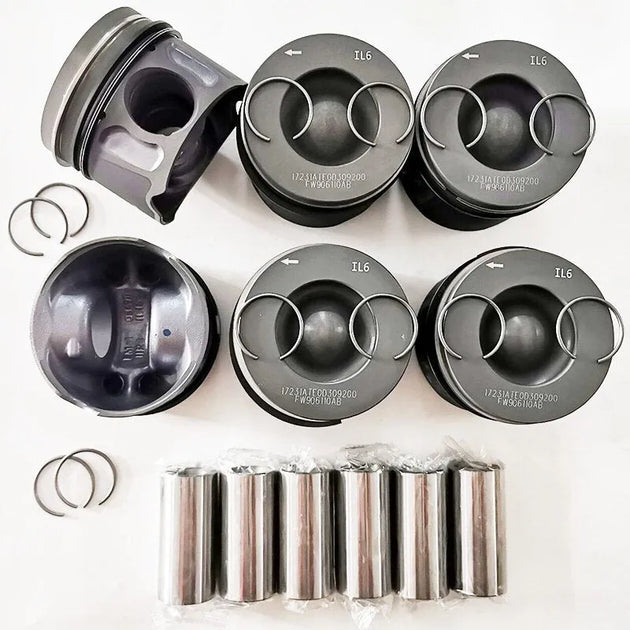 6 PCS LR018030 9X2Q-6K108-CB for Land Rover Jaguar 306DT DT20 AJD Citroen C5 Peugeot V6 3.0HDI 3.0D Range Rover Sport 3.0T TDV6-Replacement Aftermarket Parts