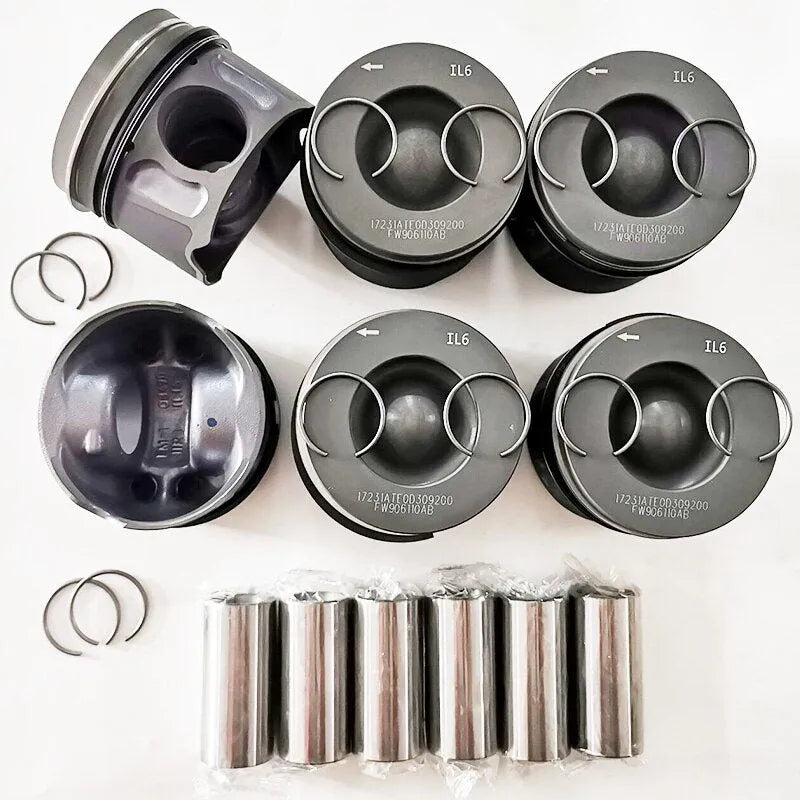 6 PCS LR018030 9X2Q-6K108-CB for Land Rover Jaguar 306DT DT20 AJD Citroen C5 Peugeot V6 3.0HDI 3.0D Range Rover Sport 3.0T TDV6-Replacement Aftermarket Parts