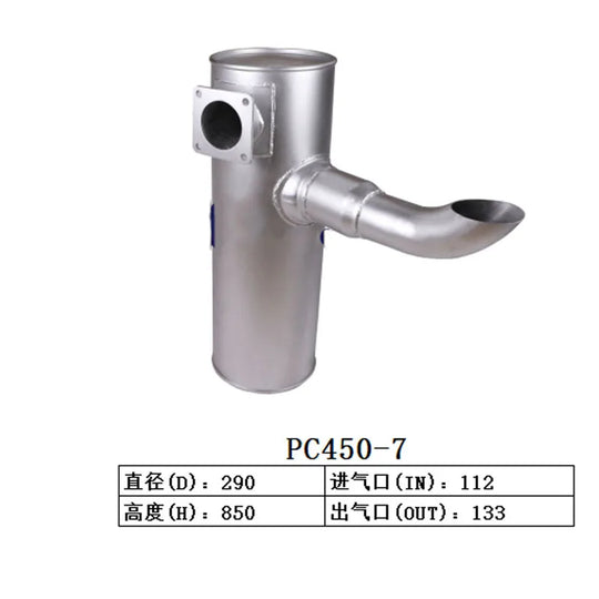 6156-11-5281 MUFFLER FITS FOR KOMATSU PC400-7 PC450-7 PC460-7 SAA6D125E-3K-BeeSpareParts