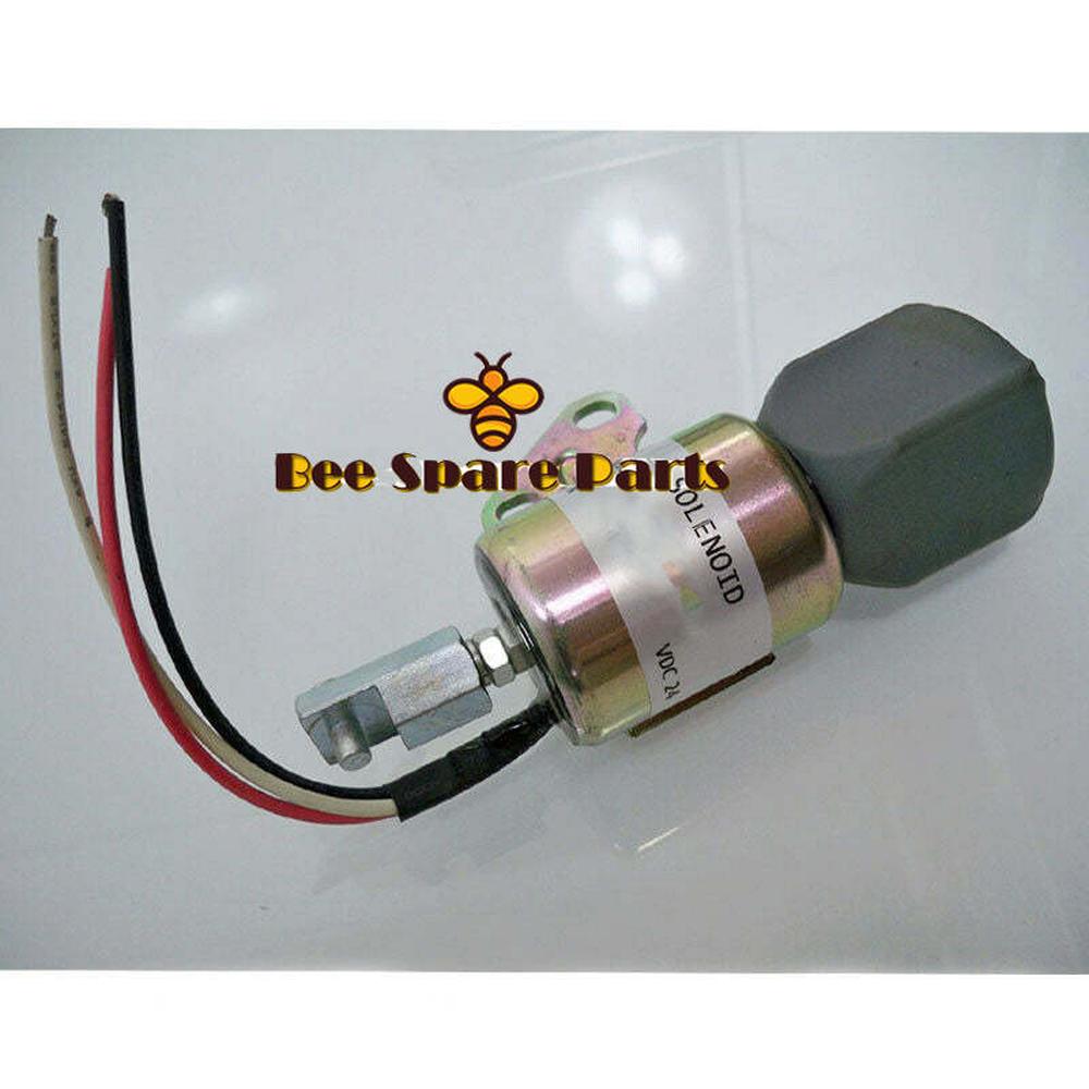 Buy New Stop Solenoid 1756ES-24SUL5B1S5 SA-4899-24 24V for Kubota Z482 D722 D902 Engine Generator-Replacement Aftermarket Parts