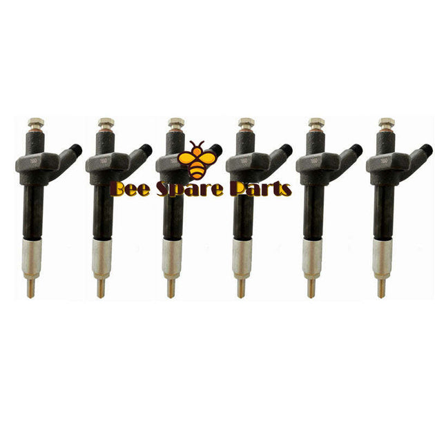 6 PCS Fuel Injector 23600-78301-71 For Toyota Forklift 8F 7F 13Z 2Z