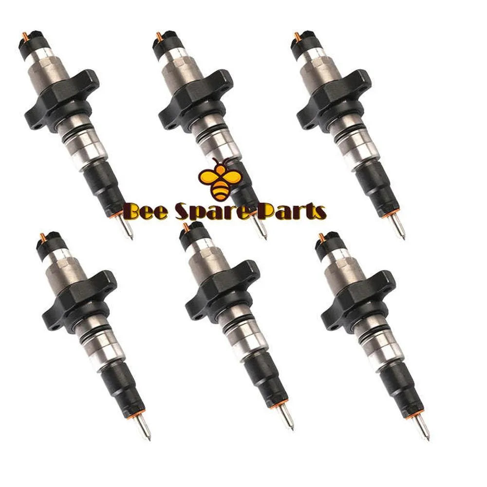 6PCS 0445120113 0445120018 5263318 05263318 Fuel Injector for Dodge Ram 2500 3500 Cummins 5.9L Engine-Injector-BeeSpareParts