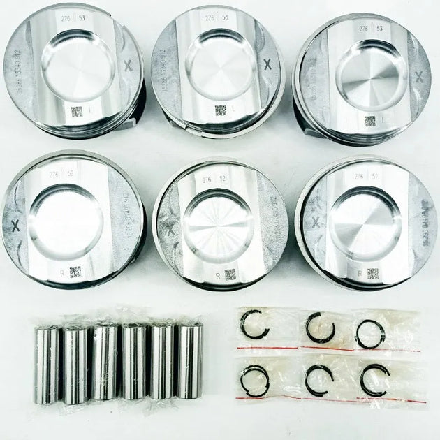 6PCS A2760305217 A2760305317 2760305217 2760305317 Engine Piston for Mercedes M276 C300 C350 CGI 3.5L W204 C204 S204 W212 A207-BeeSpareParts