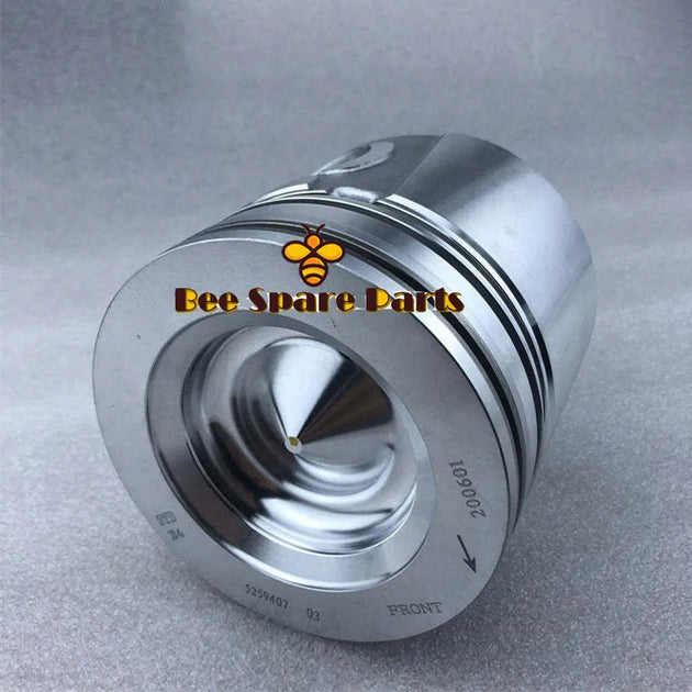 6PCS piston 5259407 Fits Cummins ISDE 6D107 Diesel engine spare parts engine-商业/工业-BeeSpareParts