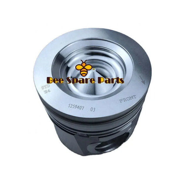 6PCS piston 5259407 Fits Cummins ISDE 6D107 Diesel engine spare parts engine-商业/工业-BeeSpareParts