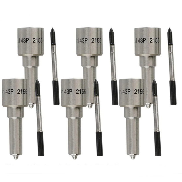 6Pcs Fuel Injector Nozzle DLLA143P2155 for 2007.5-2010 Dodge Ram 6.7L 0445120204-BeeSpareParts
