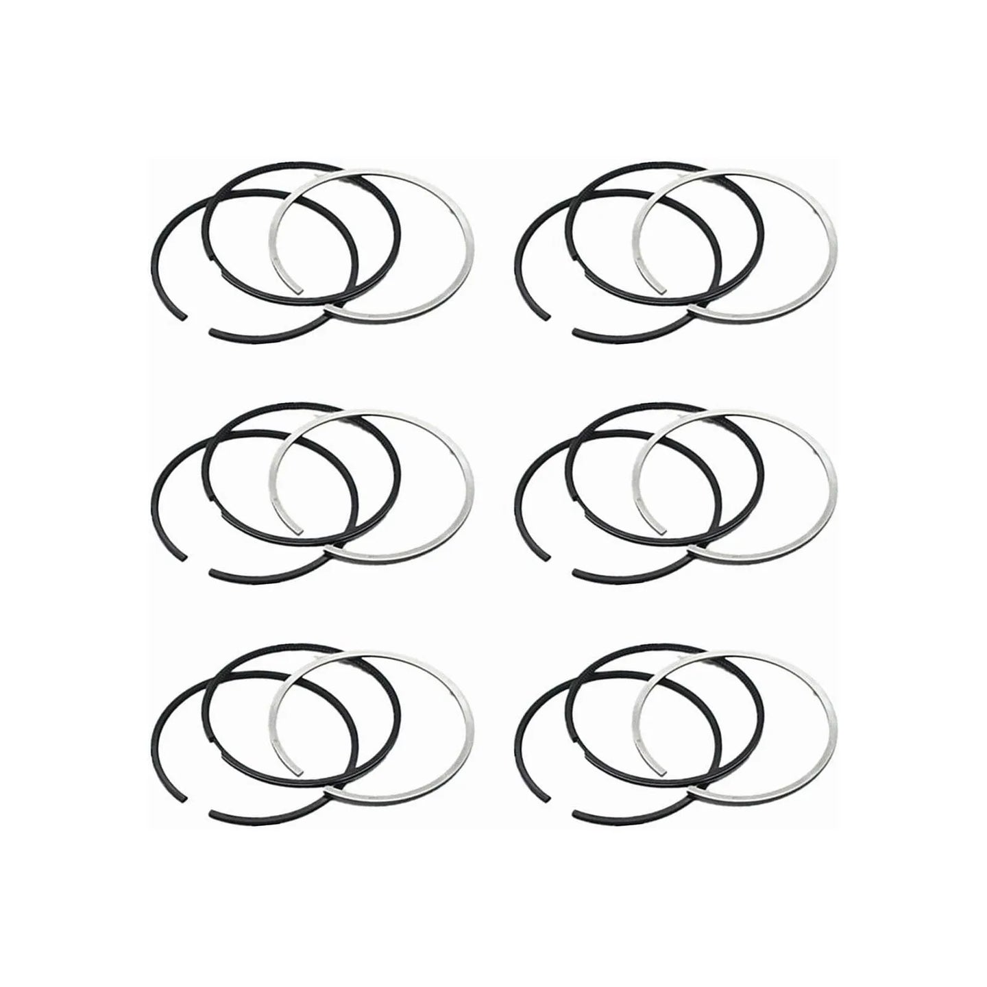 6Set Piston Rings 4089500 Replacement for Cummins K19/KTA19 Engine (3.5Kx3.5Kx4.8mm)-Piston Ring-BeeSpareParts