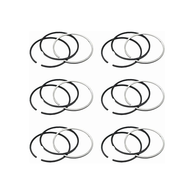 6Set Piston Rings 4089500 Replacement for Cummins K19/KTA19 Engine (3.5Kx3.5Kx4.8mm)-Piston Ring-BeeSpareParts