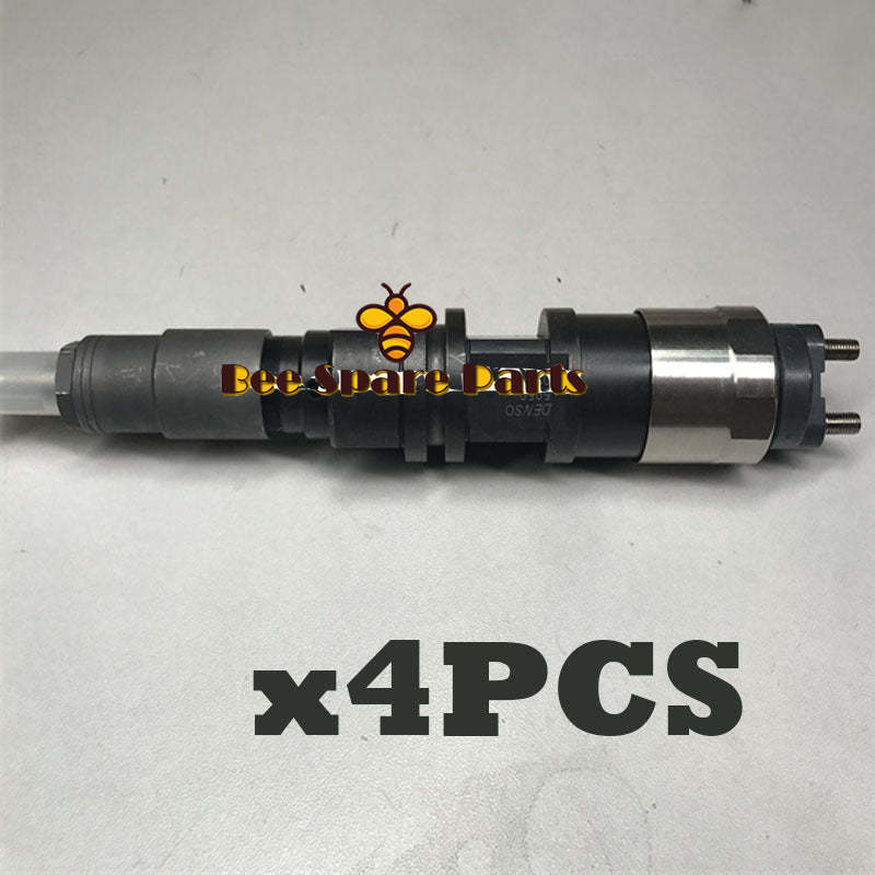 4PCS 095000-5050 RE507860 RE516540 Common Rail Injector for John Deere 4.5L 6.8L