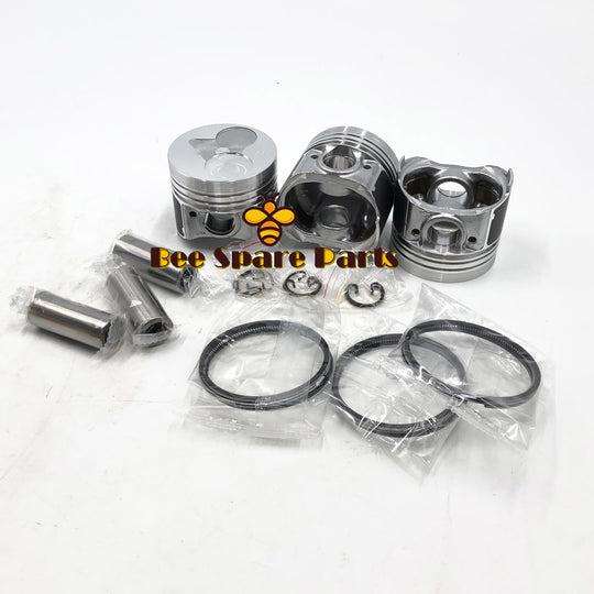 3PCS D722 67mm Small Diesel Engine Piston 16851-21114 For Kubota Tractors