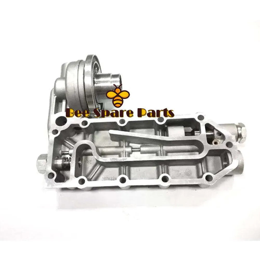 6D114 6CT Oil Cooler Cover Oil Cooler Housing Oil Cooler Core For Komatsu Excavator PC300-7 PC360-7 3974324-BeeSpareParts