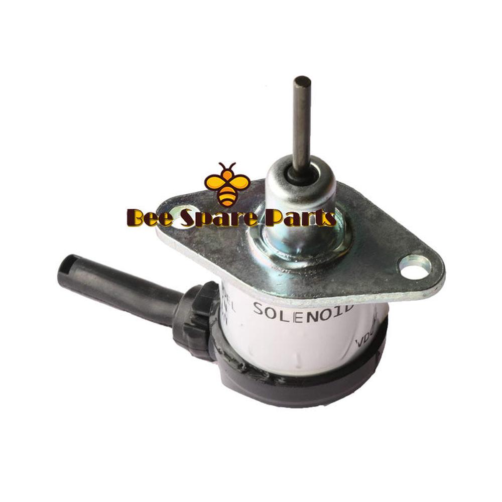 12V Stop Solenoid 1G772-60010 1G772-60012 for Kubota V3307 Engine SVL75 M6040DTC M6040F M7040DT-Replacement Aftermarket Parts