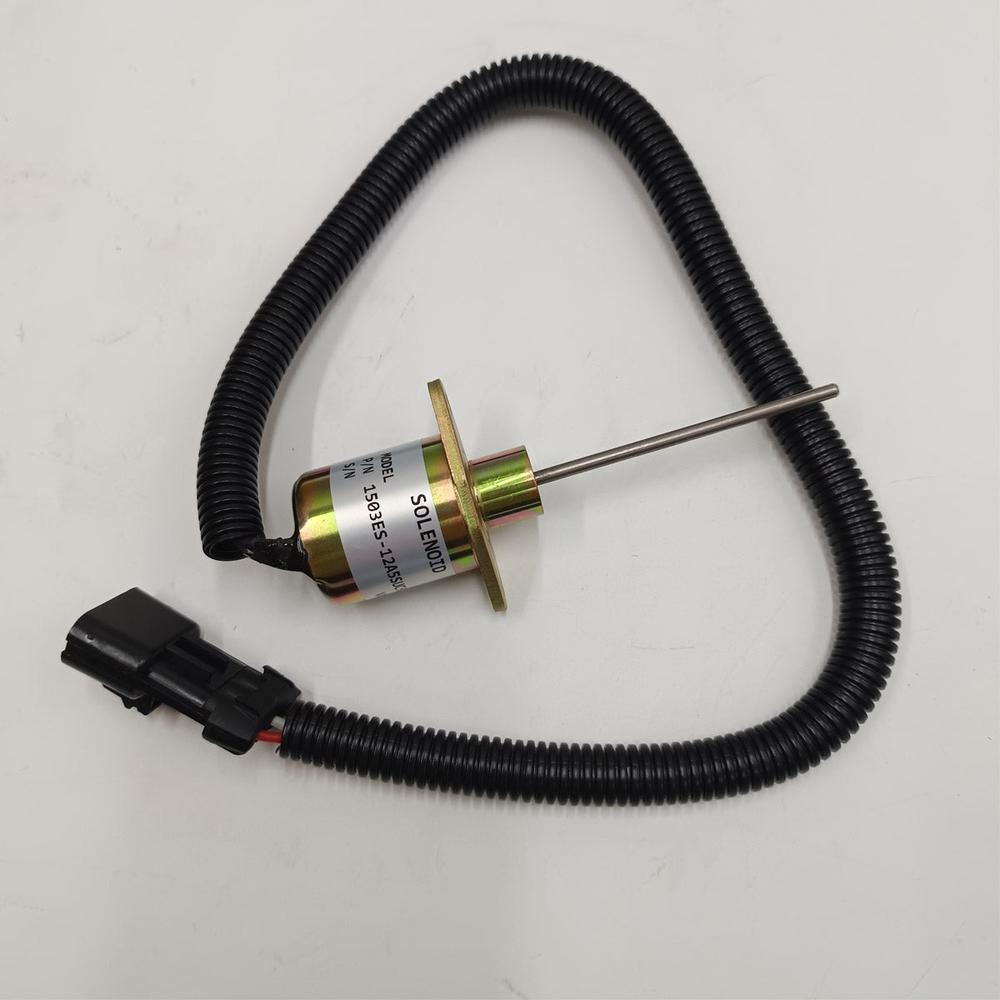 1503ES-12A5SUC9SCC28 12V Fuel Flameout Solenoid Valve 25-38109-05S for Kubota-Replacement Aftermarket Parts