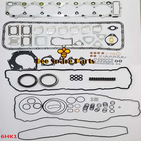 6HK1 Engine Gasket Kit For Isuzu Diesel Engine Overhaul Full Gasket Set 1-87812982-0-Replacement Aftermarket Parts